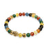 Mini Pixiu Feng Shui Armband | FÜNF Elemente | Chakra-Achat x 18 Karat Gold